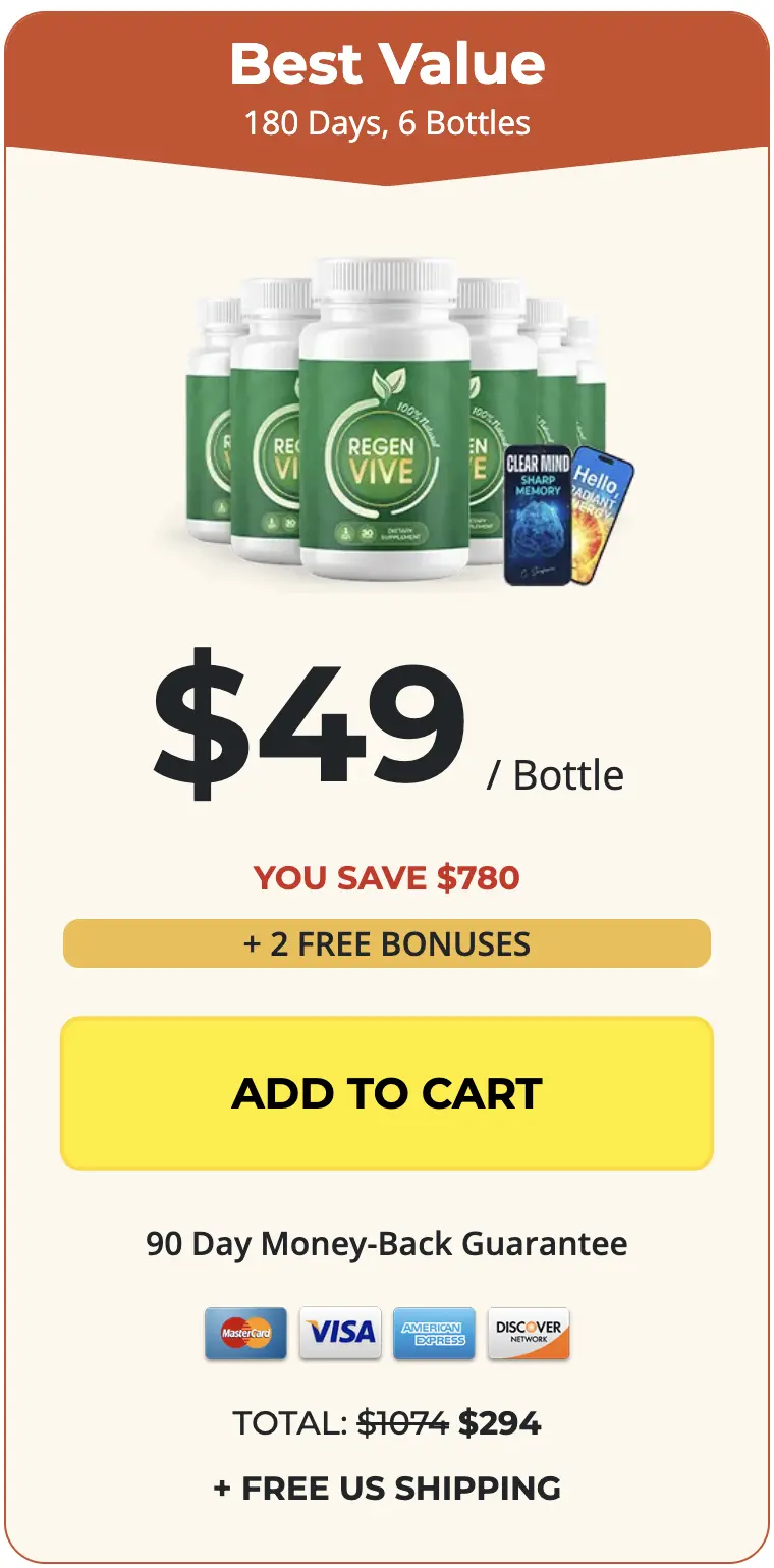 RegenVive six bottles